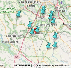 Mappa Via Professor Andrej Sacharov, 20084 Lacchiarella MI, Italia (7.32583)