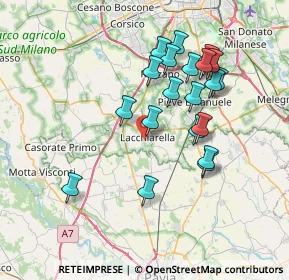 Mappa Via Professor Andrej Sacharov, 20084 Lacchiarella MI, Italia (6.8895)