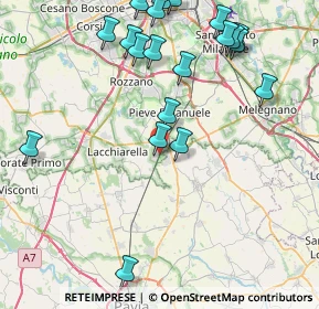 Mappa 27020 Lacchiarella MI, Italia (9.8815)