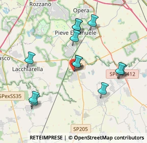 Mappa Via della Stazione, 27010 Siziano PV, Italia (3.7925)