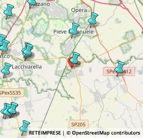 Mappa Via della Stazione, 27010 Siziano PV, Italia (6.9785)