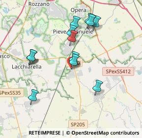Mappa Via della Stazione, 27010 Siziano PV, Italia (3.66692)