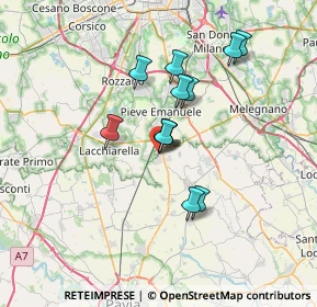 Mappa Via della Stazione, 27010 Siziano PV, Italia (5.45333)