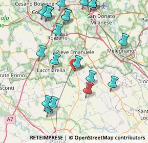 Mappa Via della Stazione, 27010 Siziano PV, Italia (9.5355)