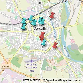 Mappa Via Rodi, 13100 Vercelli VC, Italia (0.88643)