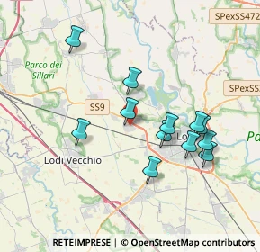 Mappa Via dei Battiferro, 26900 Lodi LO, Italia (3.41917)