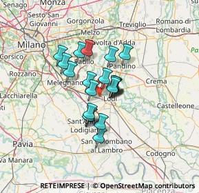 Mappa Via dei Battiferro, 26900 Lodi LO, Italia (8.689)