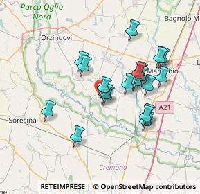 Mappa Via Don Giuseppe Corsini, 25027 Quinzano d'Oglio BS, Italia (6.4115)