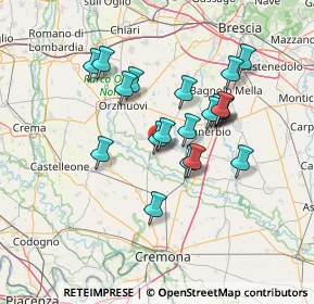 Mappa Via Don Giuseppe Corsini, 25027 Quinzano d'Oglio BS, Italia (11.8755)