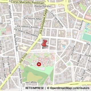 Mappa Corso Mario Abbiate, 90, 13100 Vercelli, Vercelli (Piemonte)