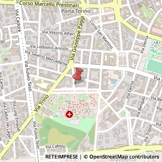 Mappa Via Ugo Foscolo, 35, 13100 Vercelli, Vercelli (Piemonte)
