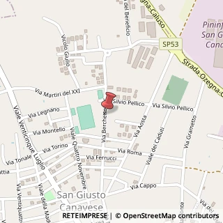 Mappa Via Berchetto, 19A, 10090 San Giusto Canavese, Torino (Piemonte)