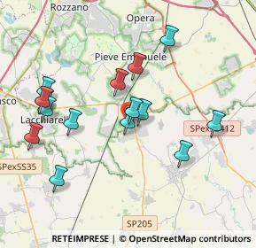 Mappa Piazza Giacomo Negri, 27010 Siziano PV, Italia (3.83467)