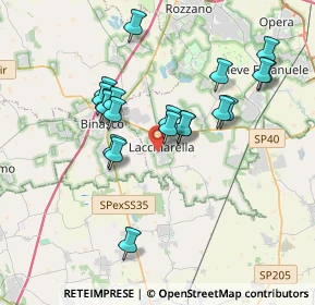 Mappa Via per Zavanasco, 20084 Lacchiarella MI, Italia (3.3455)