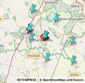 Mappa Via per Zavanasco, 20084 Lacchiarella MI, Italia (2.93462)