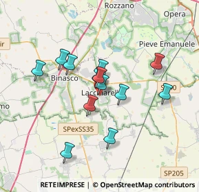 Mappa Via Zavanasco, 20084 Lacchiarella MI, Italia (2.90308)