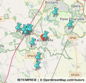 Mappa Via Zavanasco, 20084 Lacchiarella MI, Italia (3.66636)