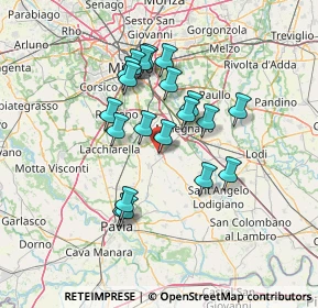 Mappa Via Guglielmo Marconi, 27015 Landriano PV, Italia (11.7295)