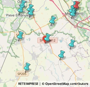 Mappa Via Guglielmo Marconi, 27015 Landriano PV, Italia (5.42333)