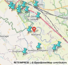 Mappa Via Michelangelo Buonarroti, 26852 Casaletto Lodigiano LO, Italia (2.69462)