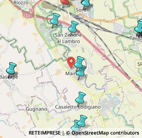 Mappa Via Michelangelo Buonarroti, 26852 Casaletto Lodigiano LO, Italia (3.201)