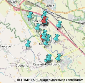 Mappa Via Michelangelo Buonarroti, 26852 Casaletto Lodigiano LO, Italia (1.4255)