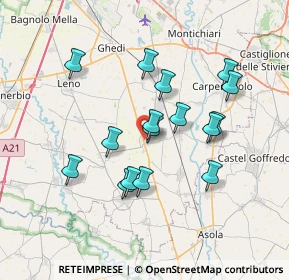 Mappa Via Paolo VI, 25010 Isorella BS, Italia (6.34625)