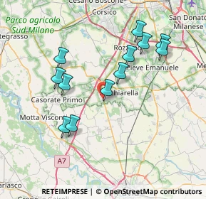 Mappa Via Pietro Mascagni, 20080 Casarile MI, Italia (7.2575)