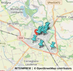 Mappa Via San Bassiano, 26900 Lodi LO, Italia (0.97364)