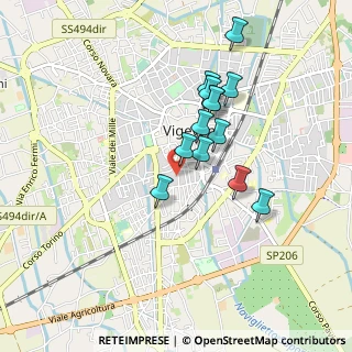 Mappa Via San Giacomo, 27029 Vigevano PV, Italia (0.75077)