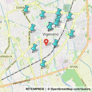 Mappa Via S. Giacomo, 27029 Vigevano PV, Italia (1.05385)