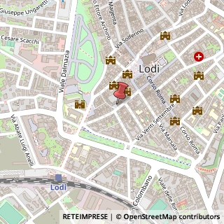 Mappa Piazza San Lorenzo, 9, 26900 Lodi, Lodi (Lombardia)