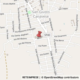 Mappa Piazza del Municipio, 5, 10090 San Giusto Canavese, Torino (Piemonte)