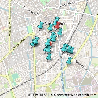 Mappa Via Giovanni Vidari, 27029 Vigevano PV, Italia (0.3305)
