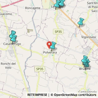 Mappa 35020 Polverara PD, Italia (3.22333)