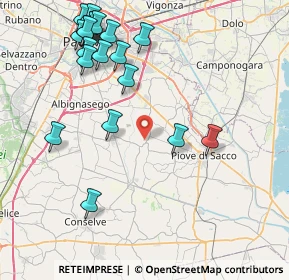 Mappa 35020 Polverara PD, Italia (9.7725)