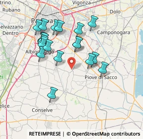 Mappa 35020 Polverara PD, Italia (7.035)