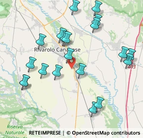 Mappa Via Modesto Panetti, 10086 Rivarolo Canavese TO, Italia (4.333)