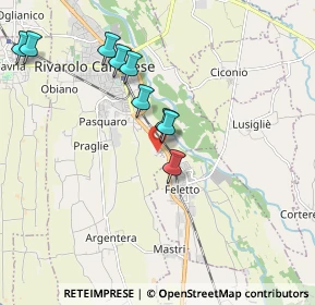 Mappa Via Modesto Panetti, 10086 Rivarolo Canavese TO, Italia (2.38182)