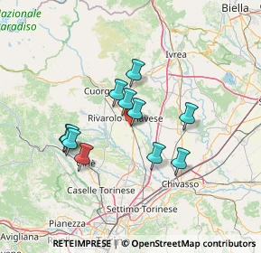 Mappa Via Modesto Panetti, 10086 Rivarolo Canavese TO, Italia (11.43818)