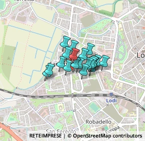 Mappa Piazza Venticinque Aprile, 26900 Lodi LO, Italia (0.2105)