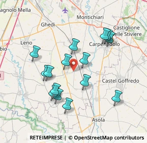 Mappa Via Isorella, 25010 VISANO BS, Italia (6.88867)