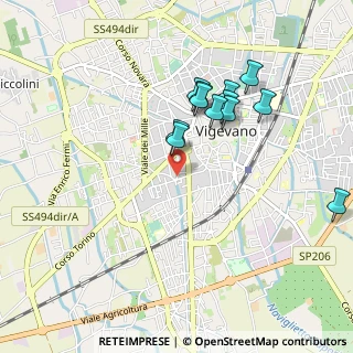 Mappa Via Arturo Toscanini, 27029 Vigevano PV, Italia (0.88)