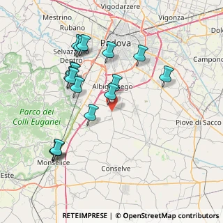 Mappa Via Enrico Bernardi, 35020 Maserà di Padova PD, Italia (7.87235)