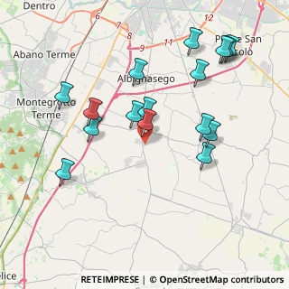 Mappa Via Enrico Bernardi, 35020 Maserà di Padova PD, Italia (4.06875)