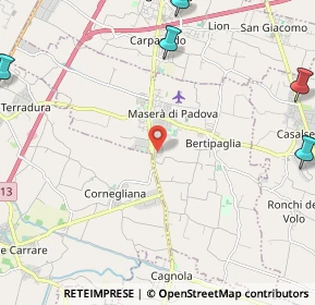 Mappa Via Enrico Bernardi, 35020 Maserà di Padova PD, Italia (3.80417)