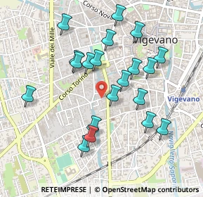 Mappa Via Alfredo Catalani, 27029 Vigevano PV, Italia (0.461)