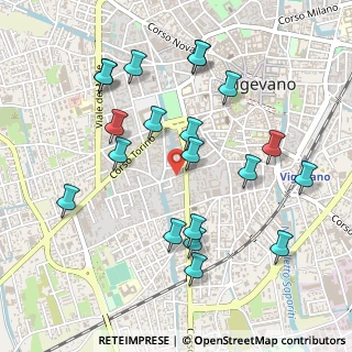 Mappa Via Toscanini Arturo, 27029 Vigevano PV, Italia (0.527)
