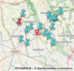 Mappa Via Alfredo Catalani, 27029 Vigevano PV, Italia (7.00438)