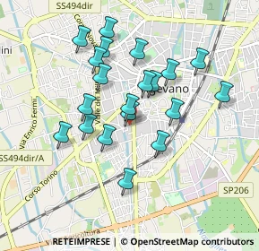 Mappa Via Alfredo Catalani, 27029 Vigevano PV, Italia (0.802)